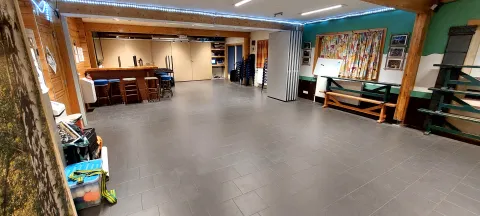Impressie van de dansruimte
