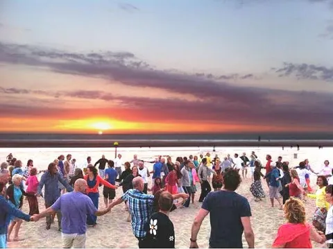 Biodanza op het strand