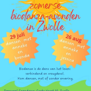 Zomerse biodanza avond met Anneke en Jessica